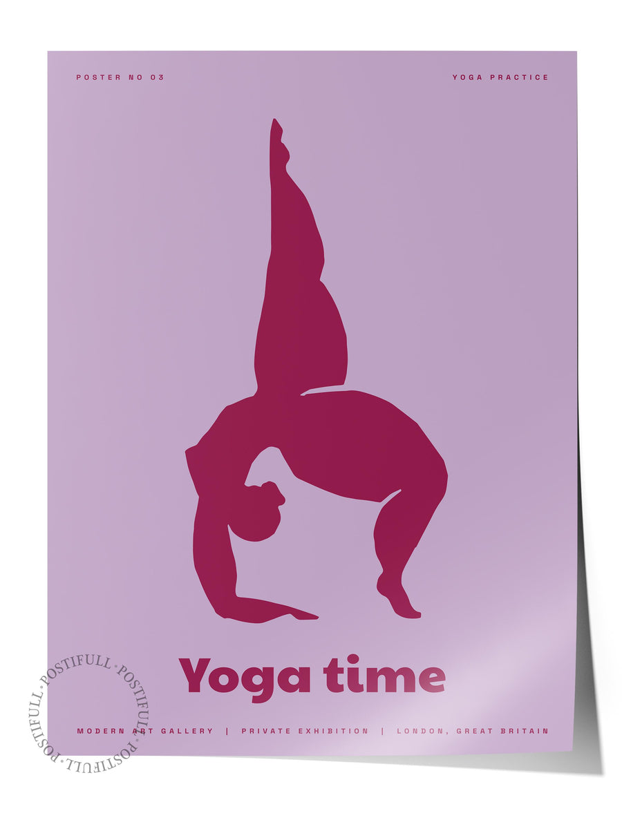 Yoga time Çerçevesiz Poster