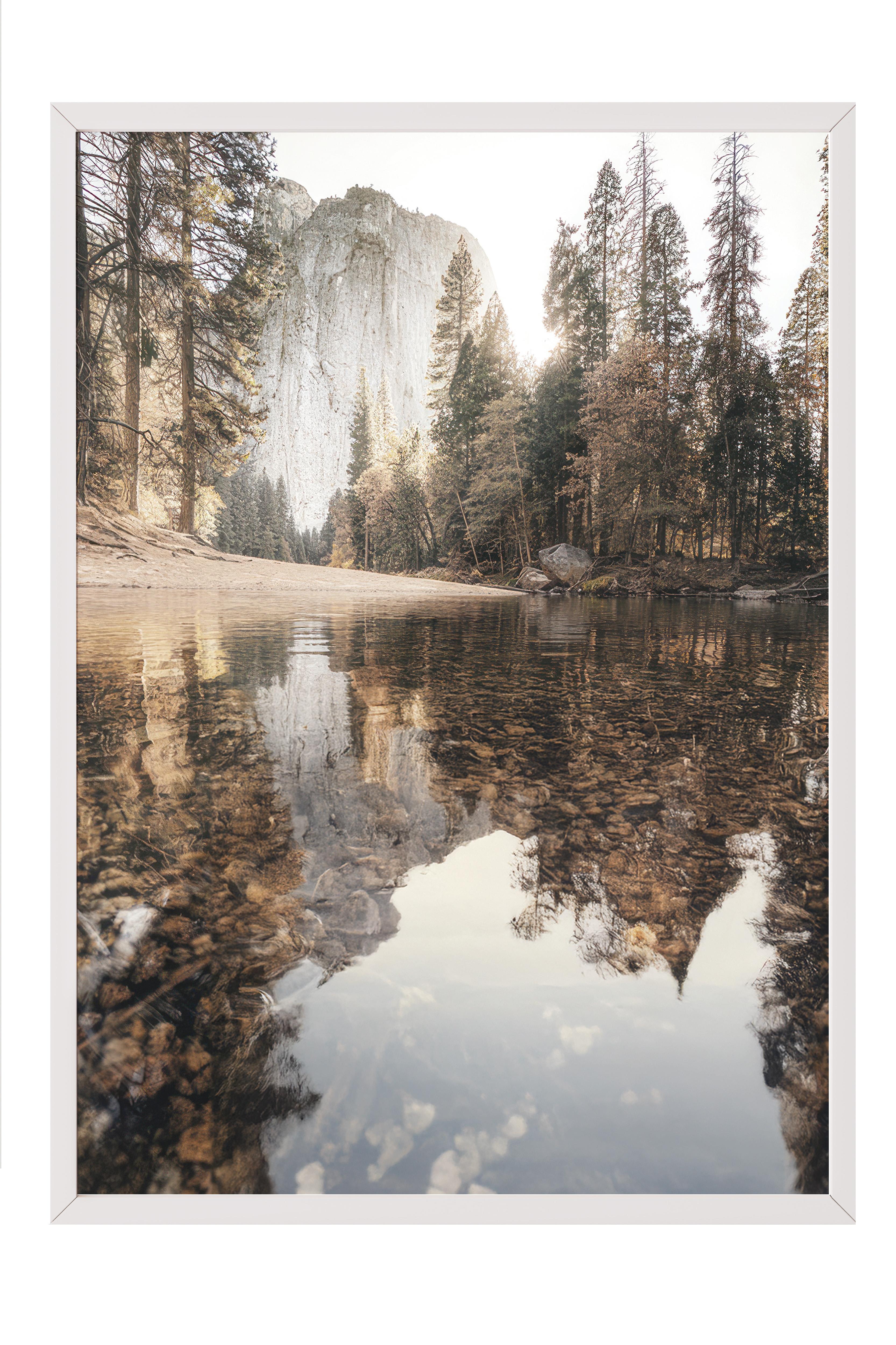 Yosemite Autumn Çerçeveli Tablo, Beyaz Çerçeve ve Poster, Duvar Tablosu Comfort Serisi NO:108504