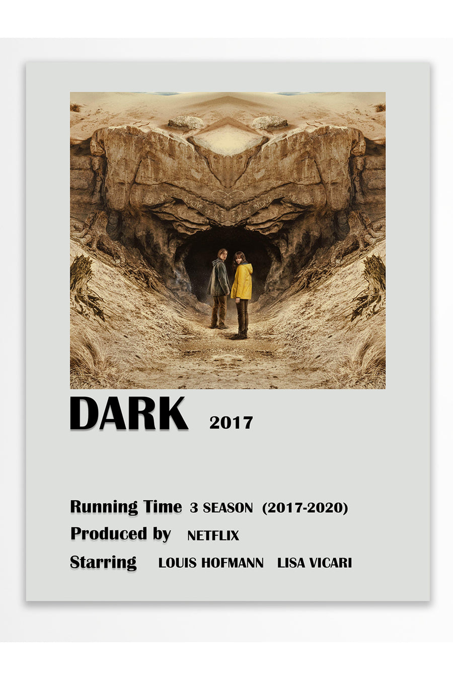 DARK 2017 Film Çerçevesiz Poster