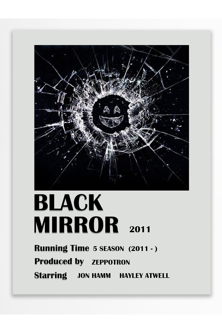 BLACK MIRROR 2011 Film Çerçevesiz Poster