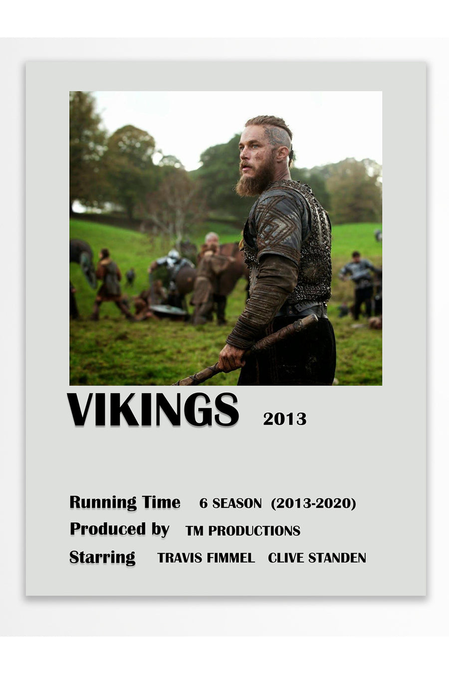 VIKINGS Film Çerçevesiz Poster