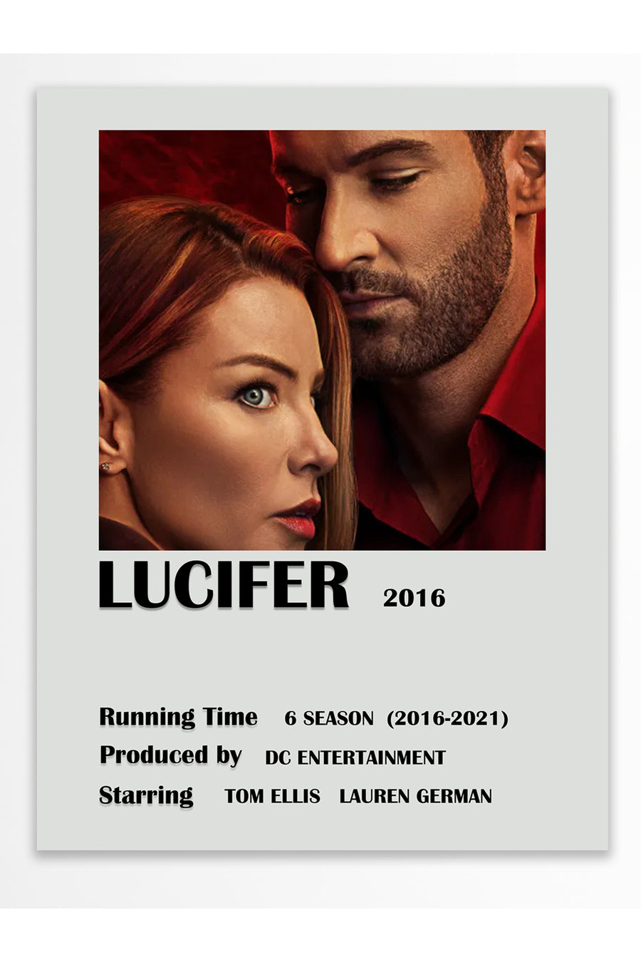 LUCIFER 2016 Film Çerçevesiz Poster