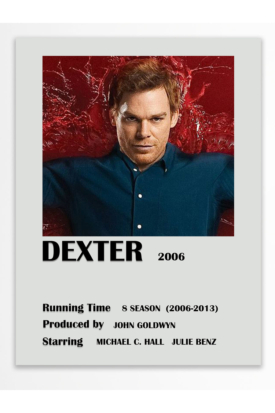 DEXTER 2006 Film Çerçevesiz Poster
