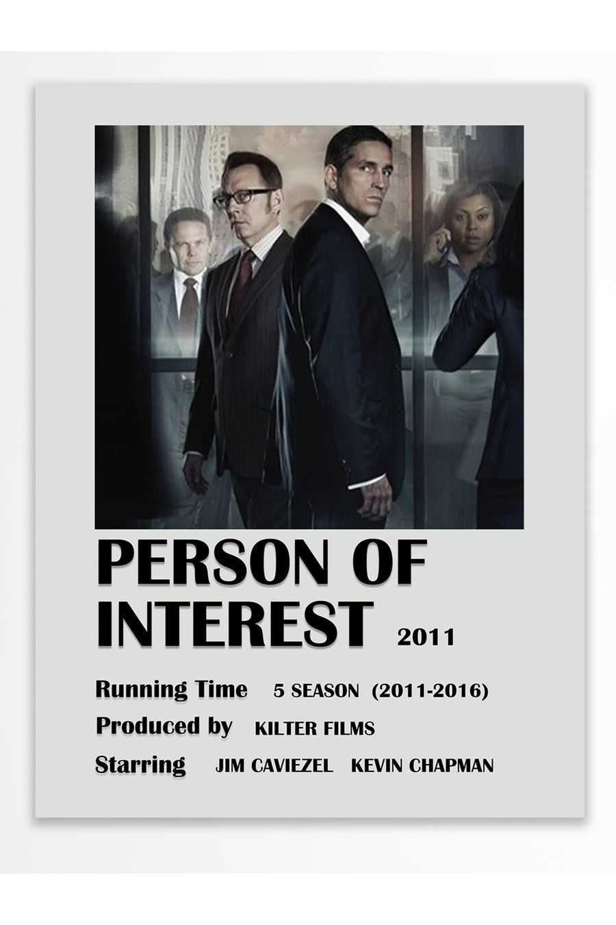 PERSON OF INTEREST 2011 Film Çerçevesiz Poster
