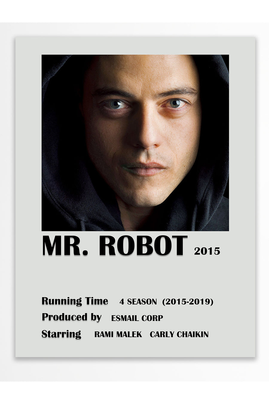 MR. ROBOT 2015 Film Çerçevesiz Poster