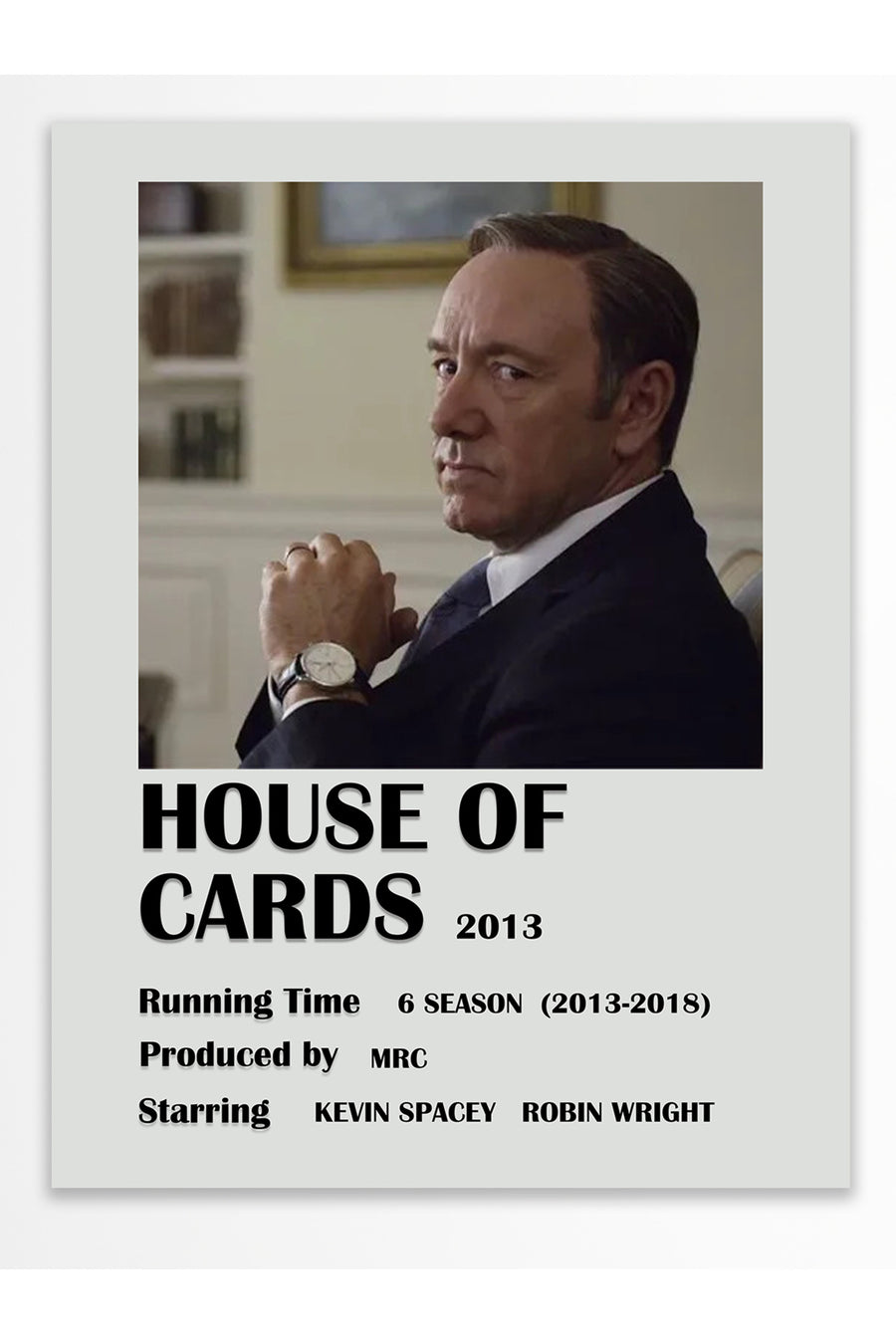 HOUSE OF CARDS Film Çerçevesiz Poster