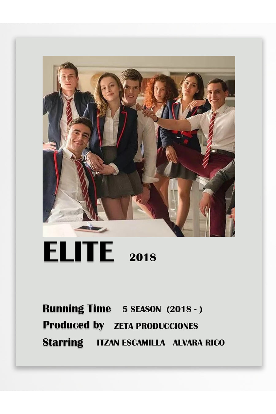 ELITE 2018 Film Çerçevesiz Poster