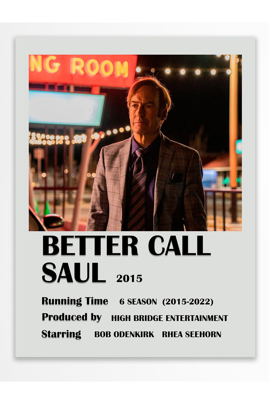Better Call Saul Film Çerçevesiz Poster