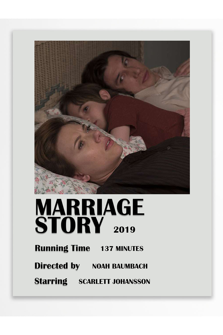Marriage Story Film Çerçevesiz Poster