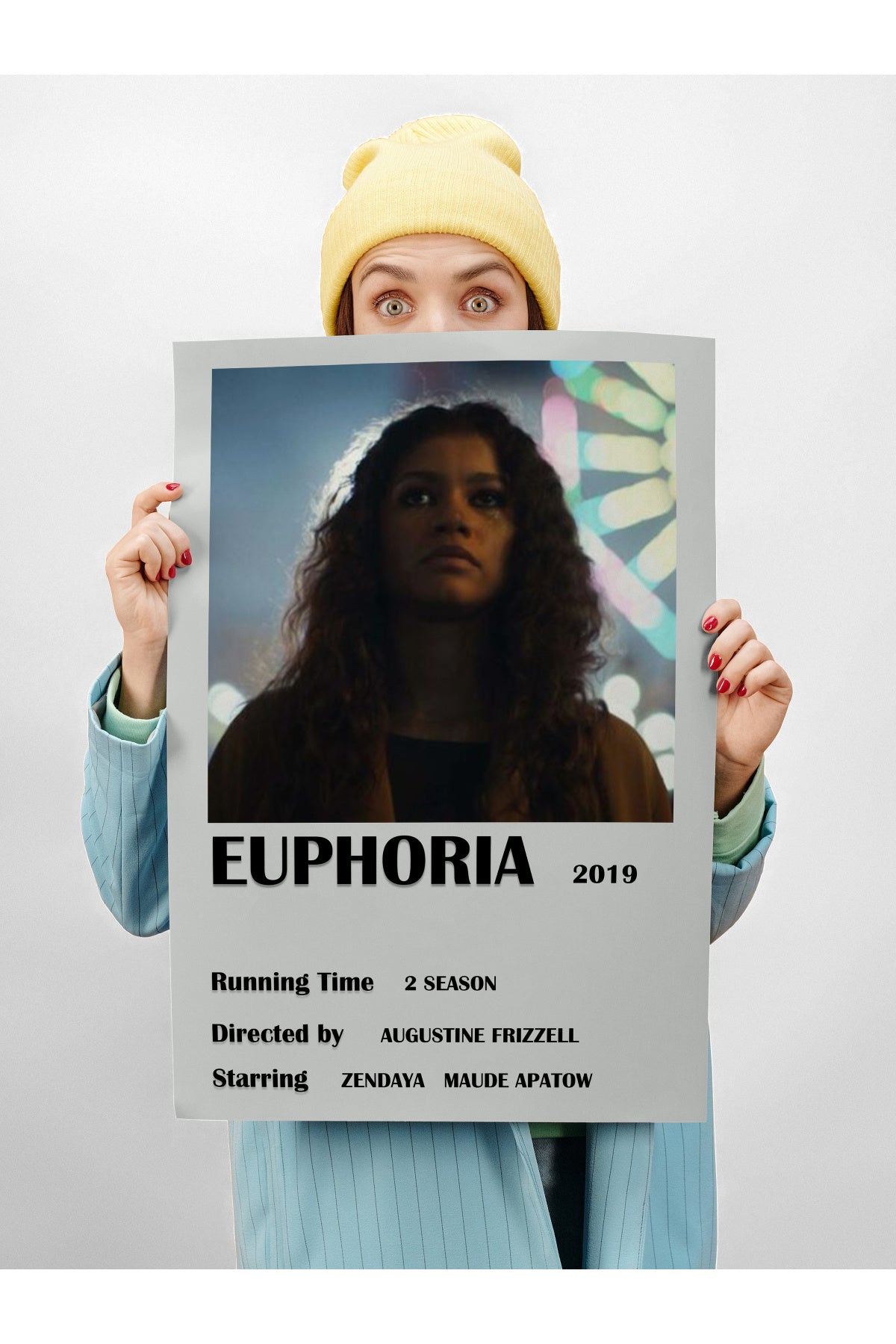 Film Afiş Poster - Duvar Posteri - Polaroid Dizayn Poster, Çerçevesiz - Kalın Kuşe Kağıt