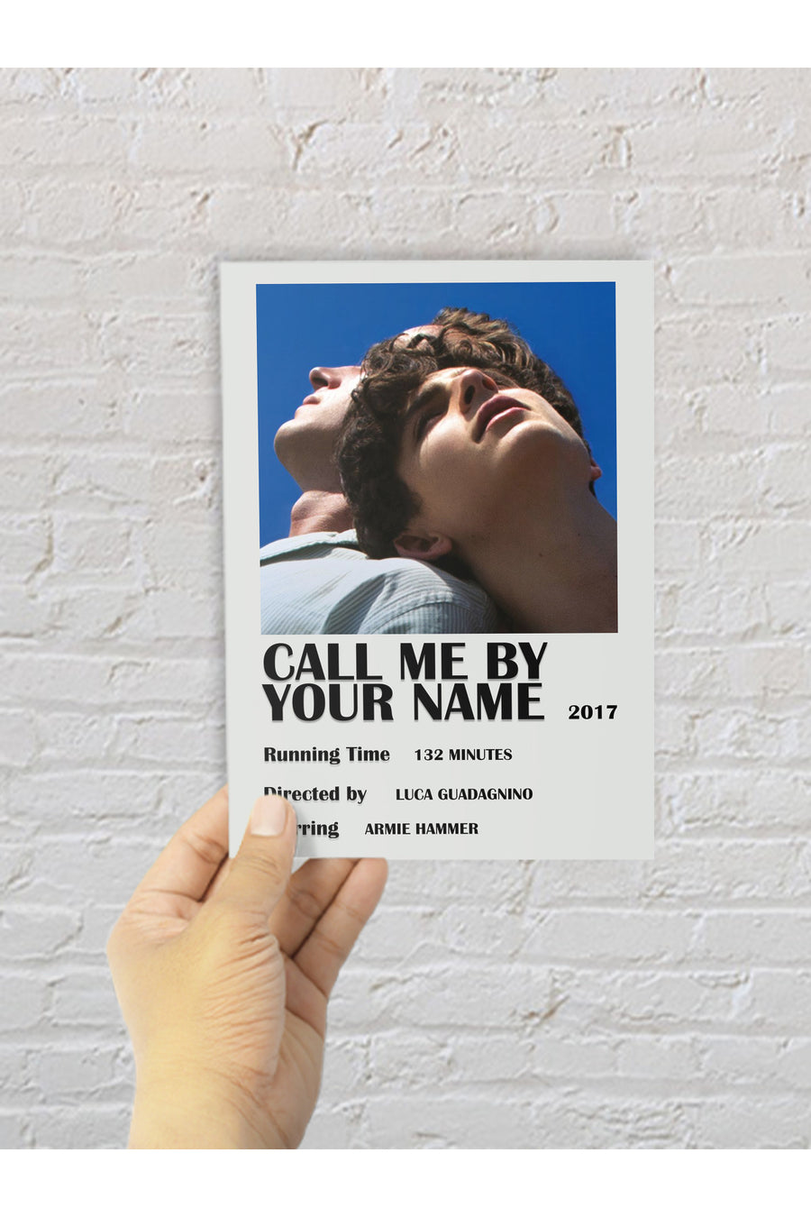 CALL ME BY YOUR NAME Film Çerçevesiz Poster
