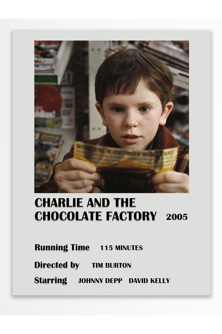 CHARLIE AND THE CHOCOLATE FACTORY Film Çerçevesiz Poster