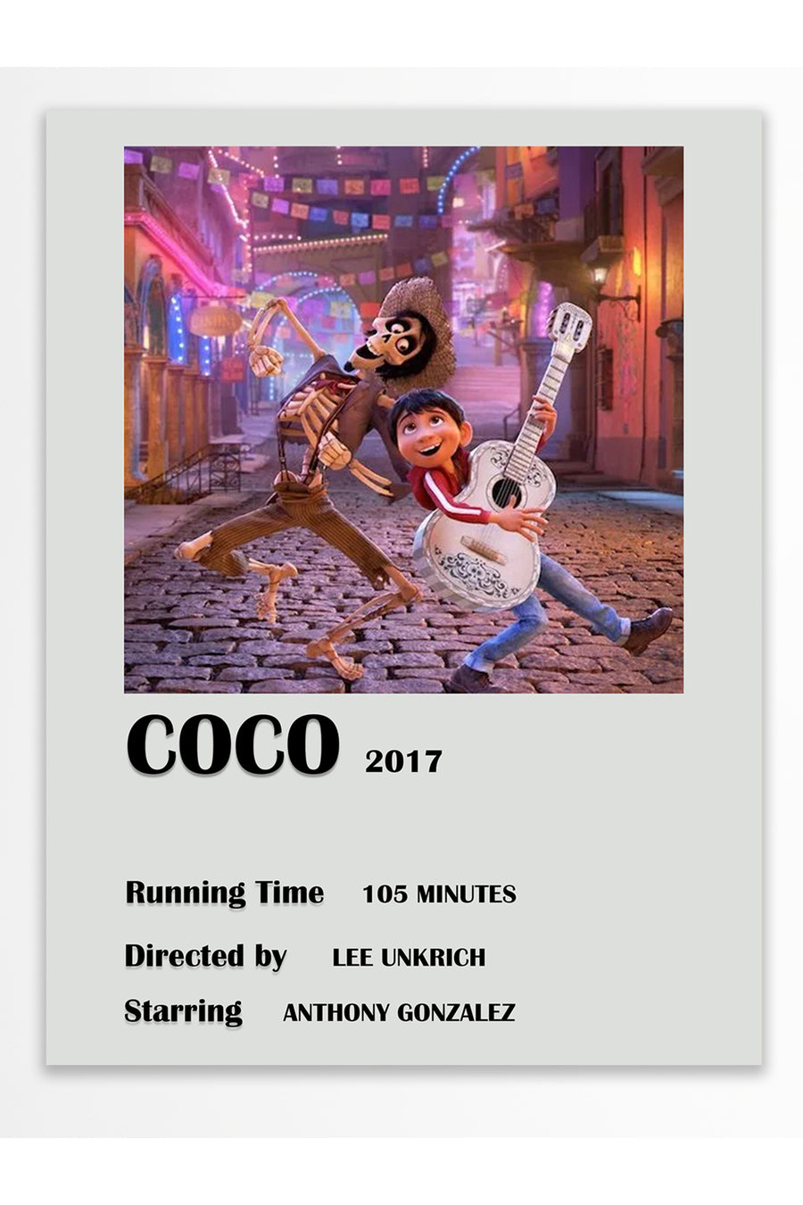 COCO 2017 Film Çerçevesiz Poster