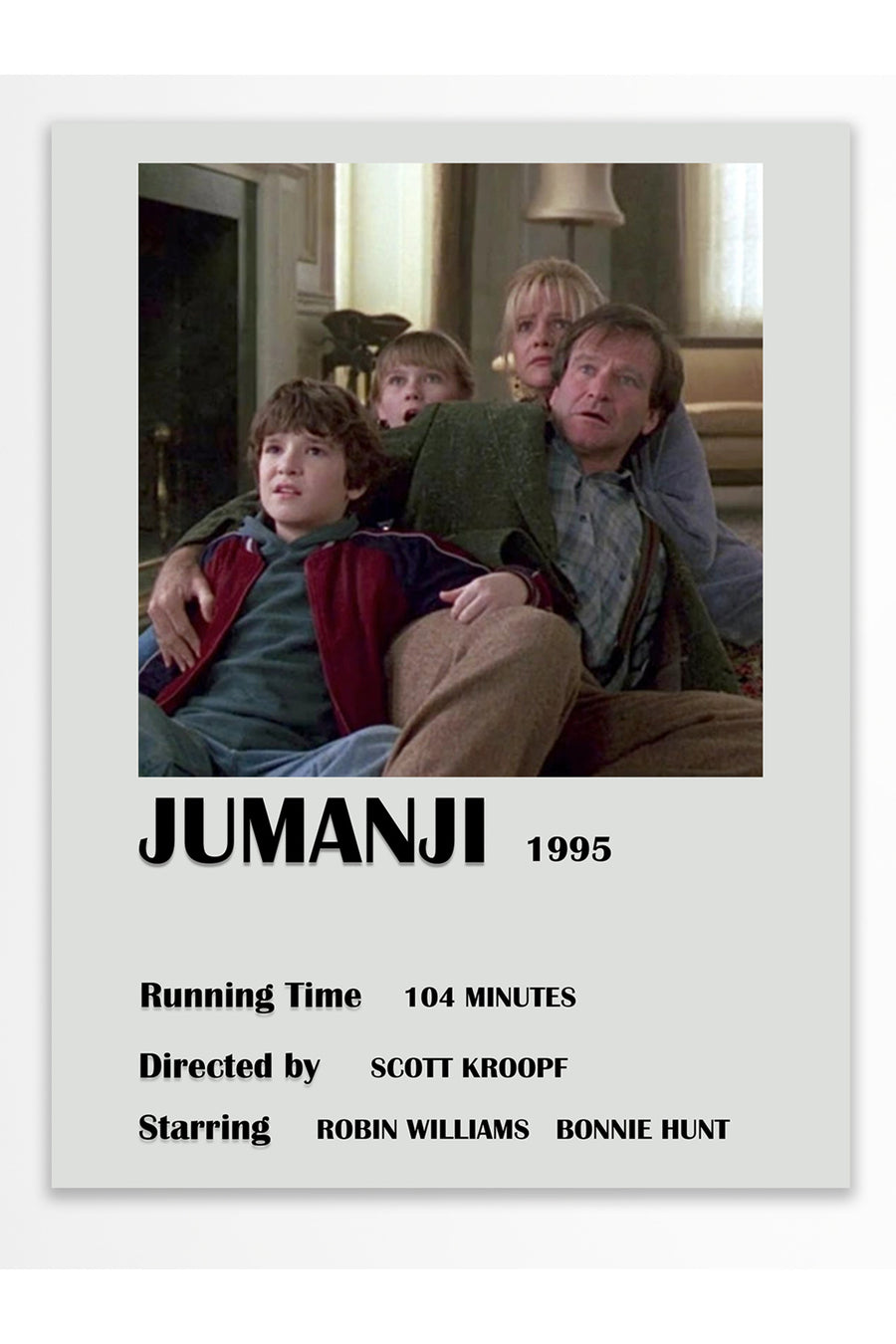 JUMANJI 1995 Film Çerçevesiz Poster