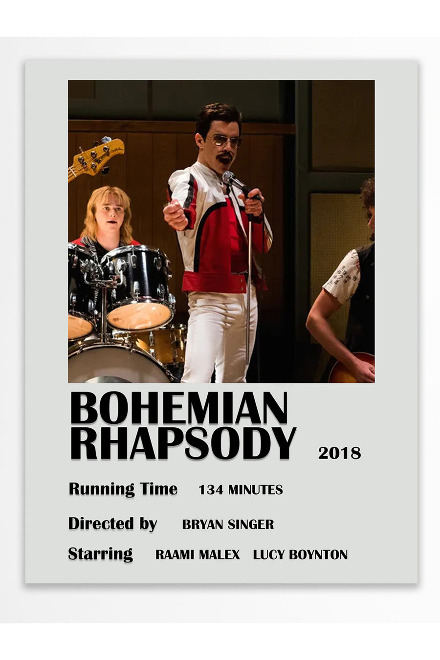 Bohemian Rhapsody Film Çerçevesiz Poster