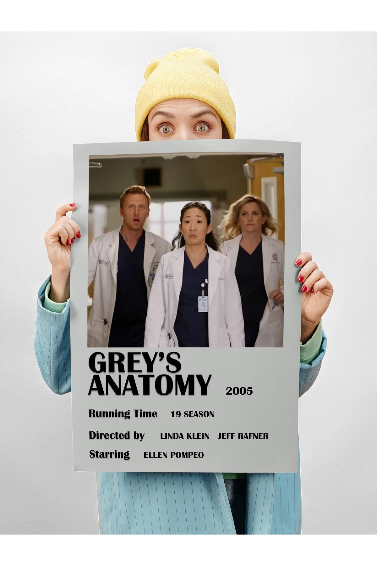 Film Afiş Poster - Duvar Posteri - Polaroid Dizayn Poster, Çerçevesiz - Kalın Kuşe Kağıt