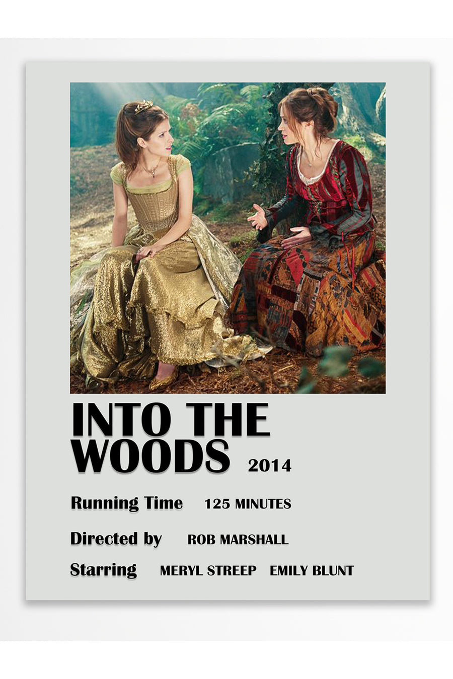 INTO THE WOODS 2014 Film Çerçevesiz Poster