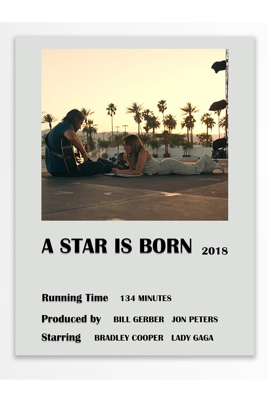 A STAR IS BORN Film Çerçevesiz Poster