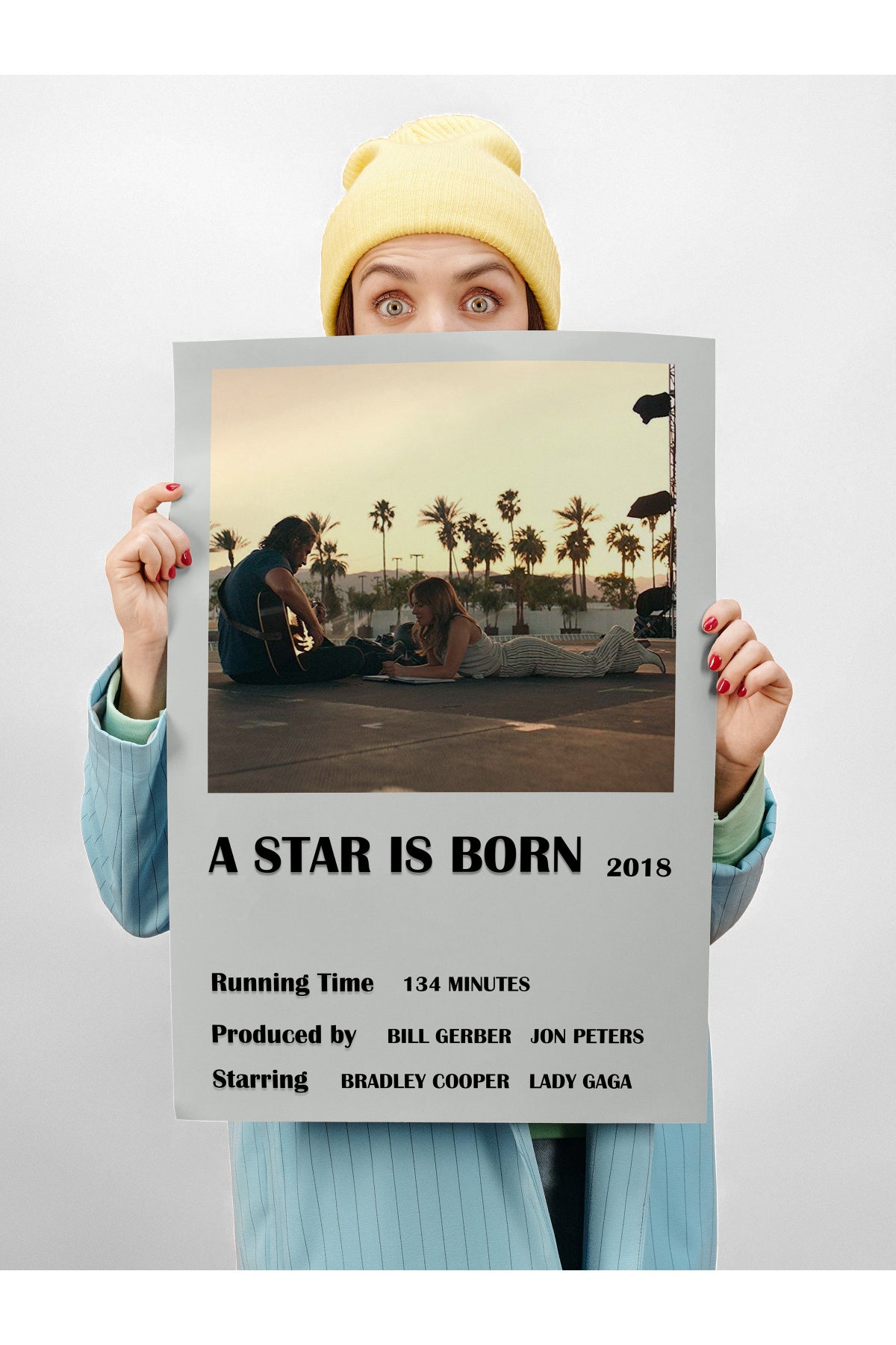 Film Afiş Poster - Duvar Posteri - Polaroid Dizayn Poster, Çerçevesiz - Kalın Kuşe Kağıt