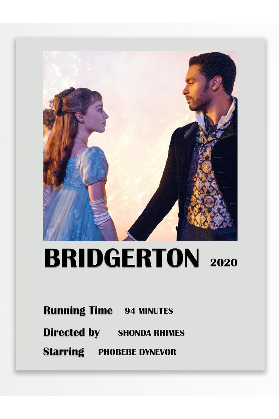 BRIDGERTON 2020 Film Çerçevesiz Poster
