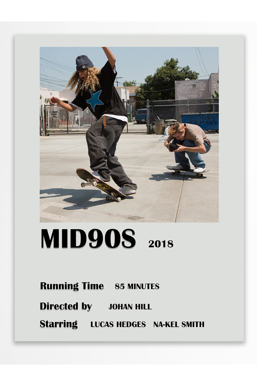 MID90S 2018 Film Çerçevesiz Poster