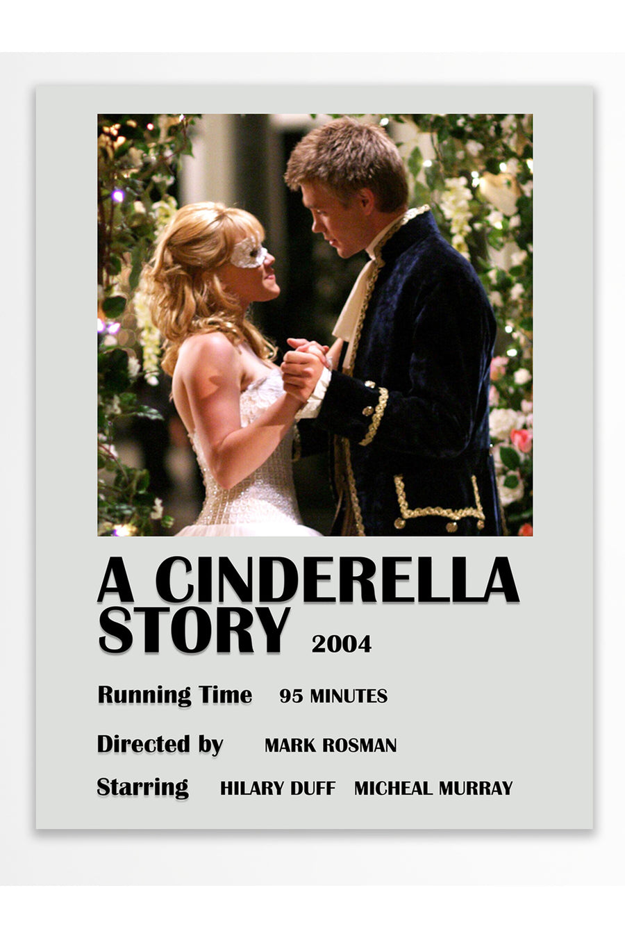 A CINDERELLA STORY Film Çerçevesiz Poster