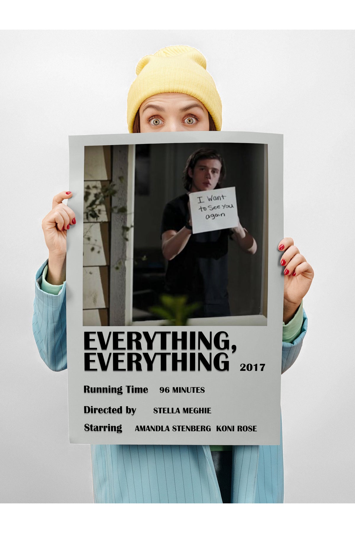 Film Afiş Poster - Duvar Posteri - Polaroid Dizayn Poster, Çerçevesiz - Kalın Kuşe Kağıt