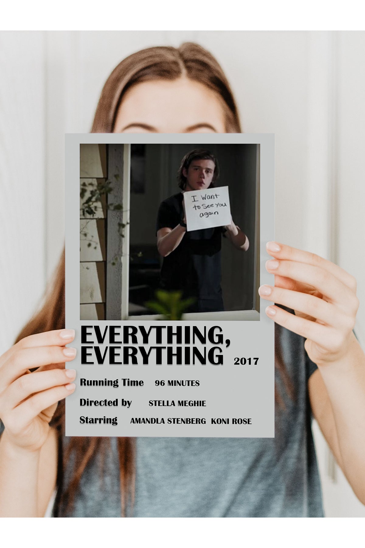 Film Afiş Poster - Duvar Posteri - Polaroid Dizayn Poster, Çerçevesiz - Kalın Kuşe Kağıt