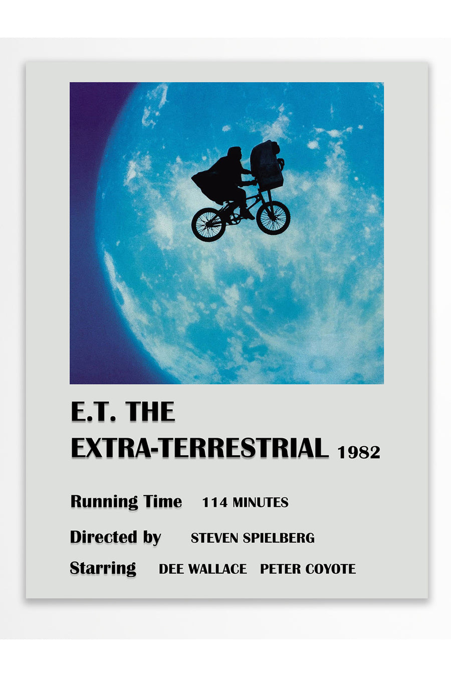 E.T. THE EXTRA-TERRESTRIAL 1982 Film Çerçevesiz Poster