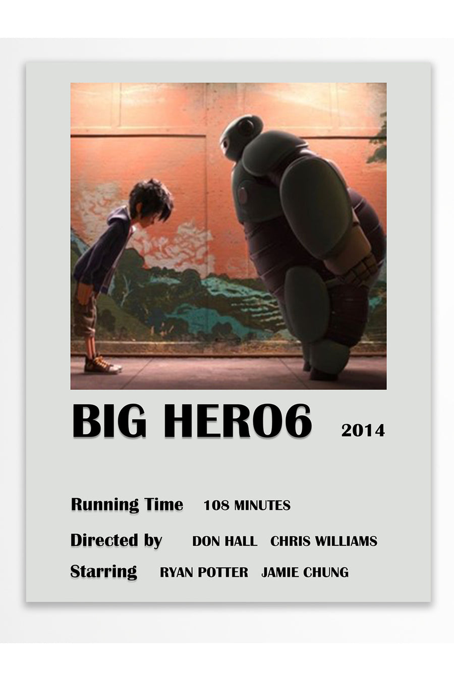 BIG HERO6 Film Çerçevesiz Poster
