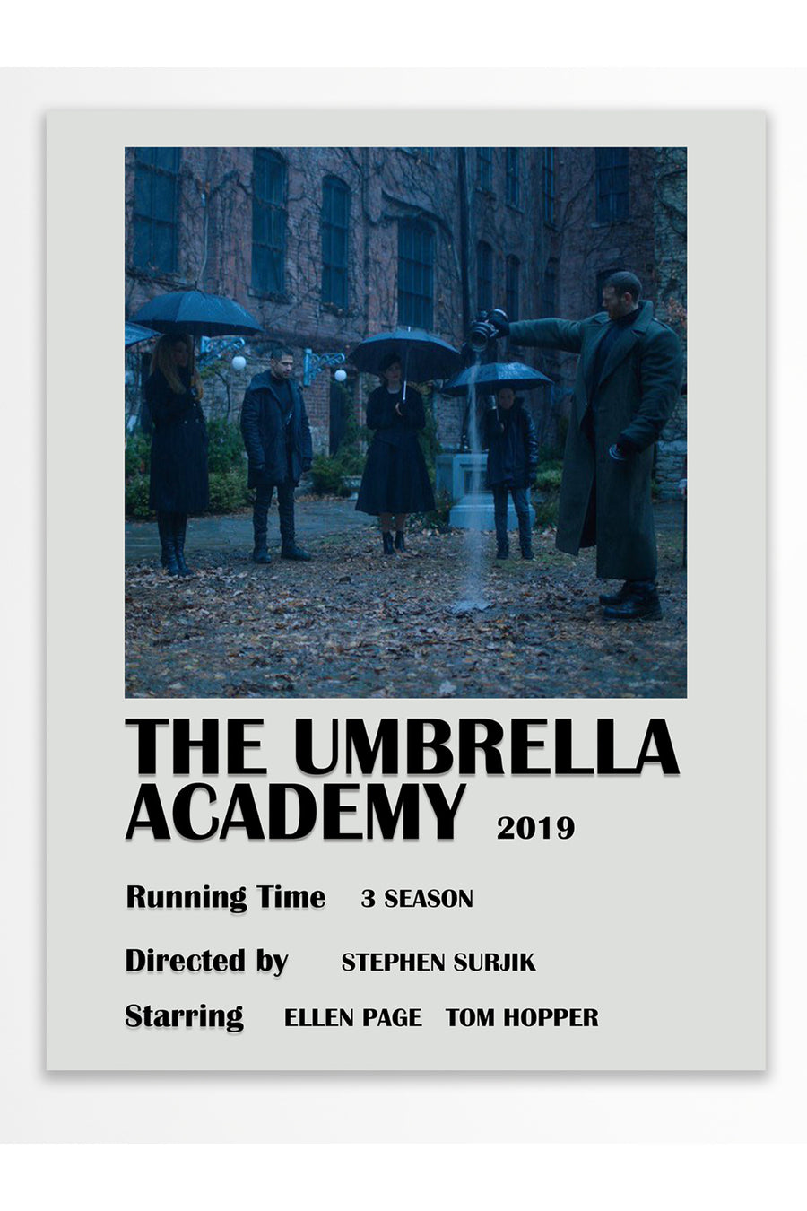 THE UMBRELLA ACADEMY 2019 Film Çerçevesiz Poster