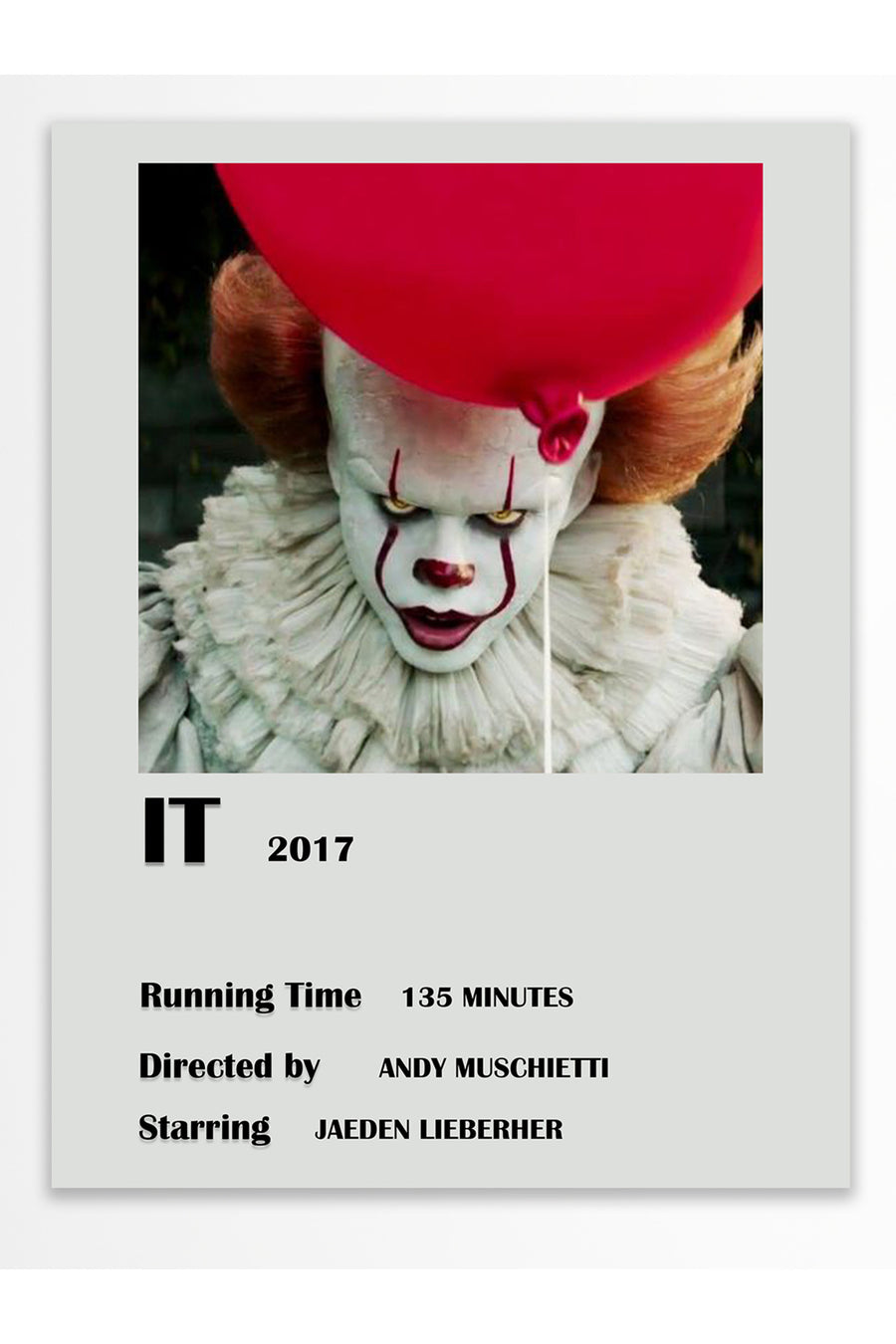 IT Film Çerçevesiz Poster