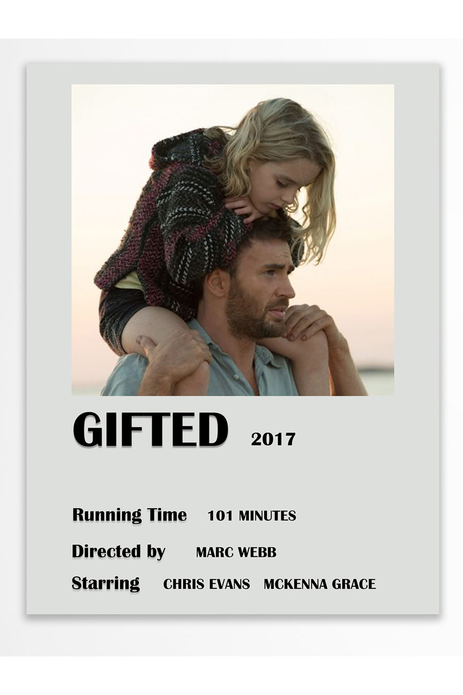 GIFTED Film Çerçevesiz Poster