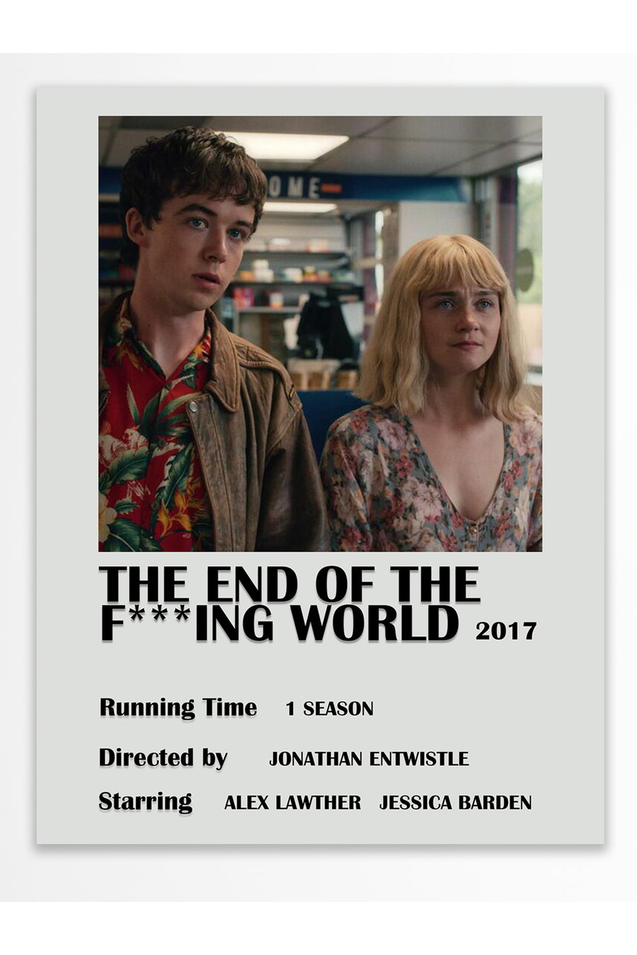 THE END OF THE F***ING WORLD 2017 Film Çerçevesiz Poster
