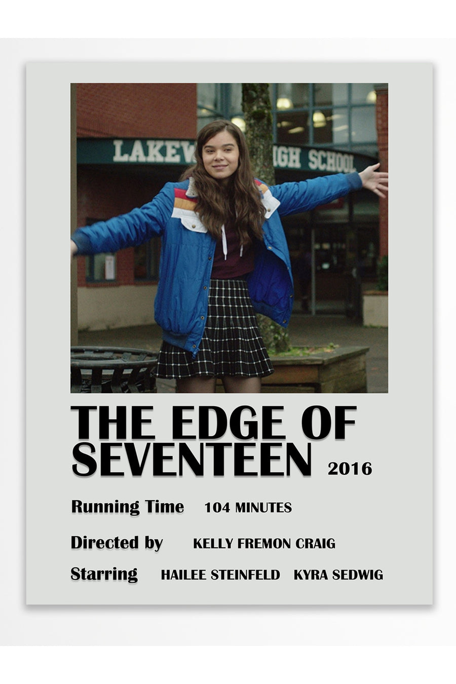 THE EDGE OF SEVENTEEN Film Çerçevesiz Poster