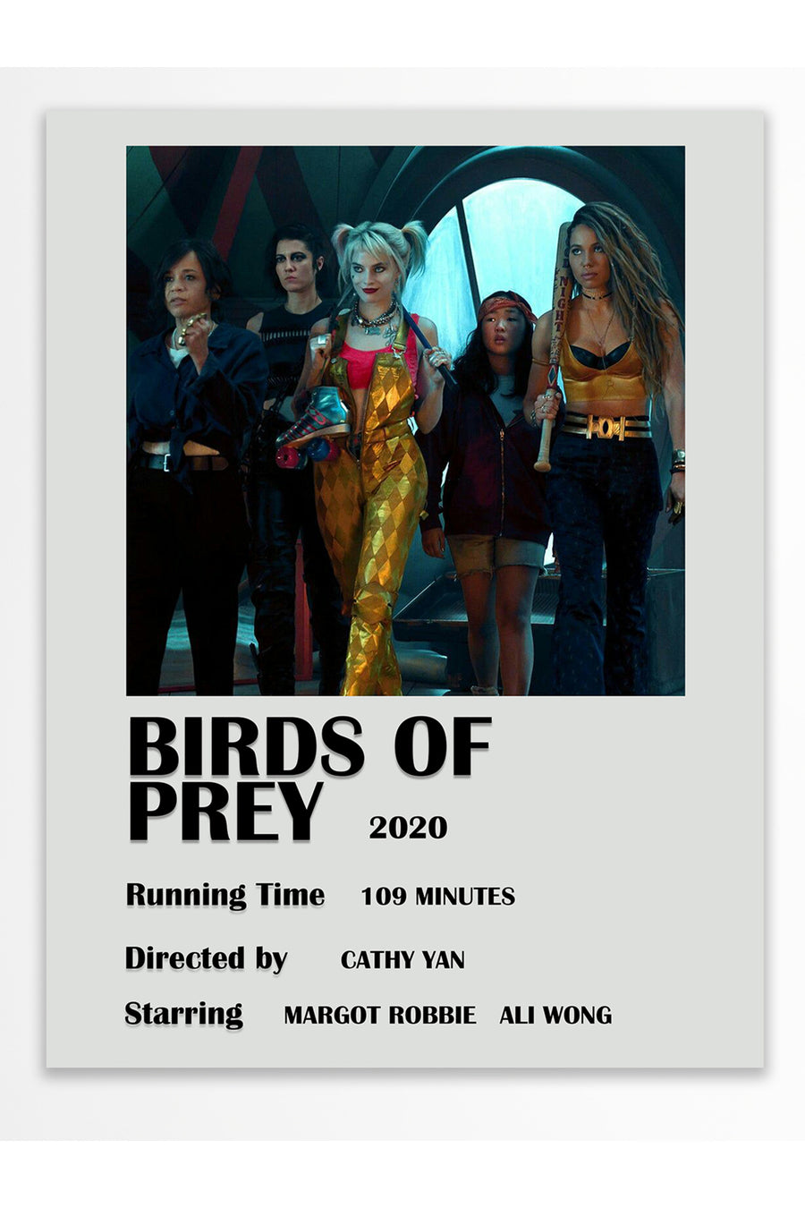 Birds of Prey Film Çerçevesiz Poster