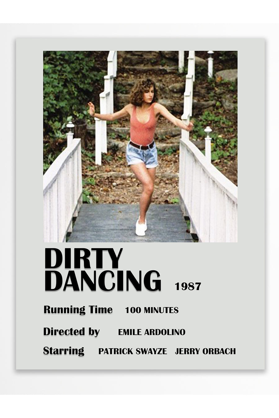 DIRTY DANCING 1987 Film Çerçevesiz Poster