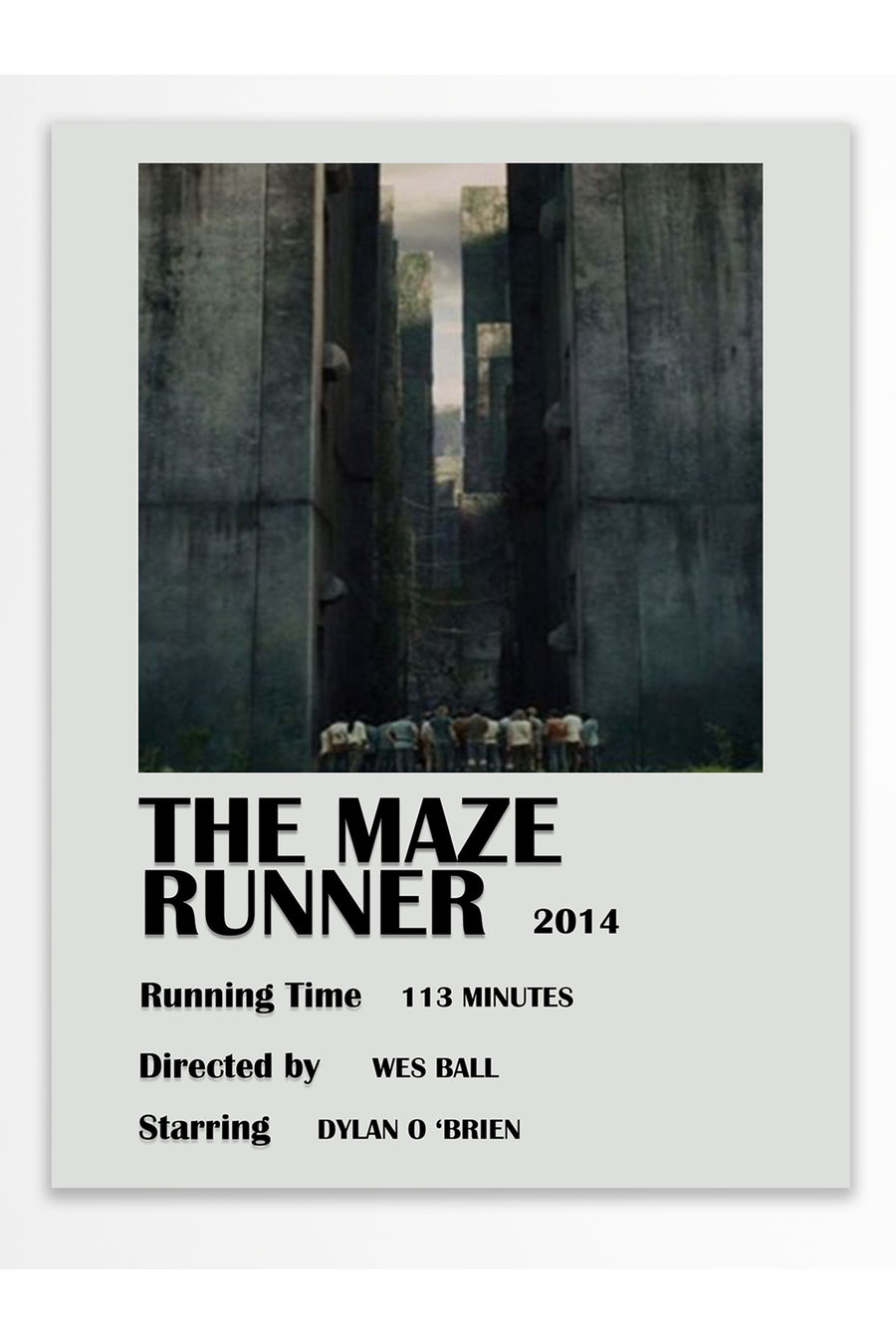 THE MAZE RUNNER Film Çerçevesiz Poster
