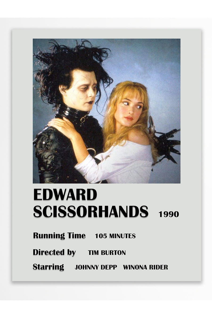 EDWARD SCISSORHANDS Film Çerçevesiz Poster