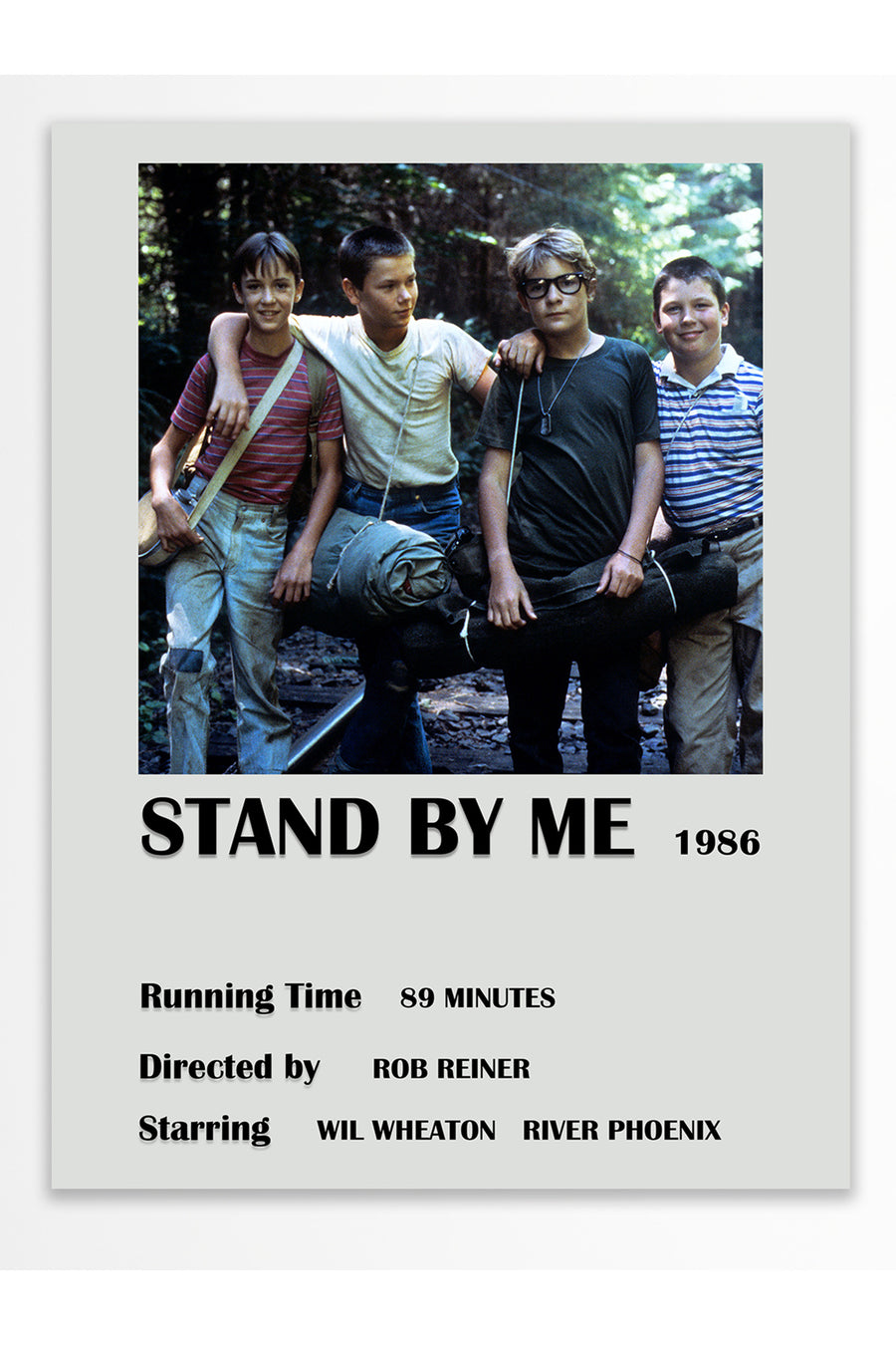 Stand by Me 1986 Film Çerçevesiz Poster