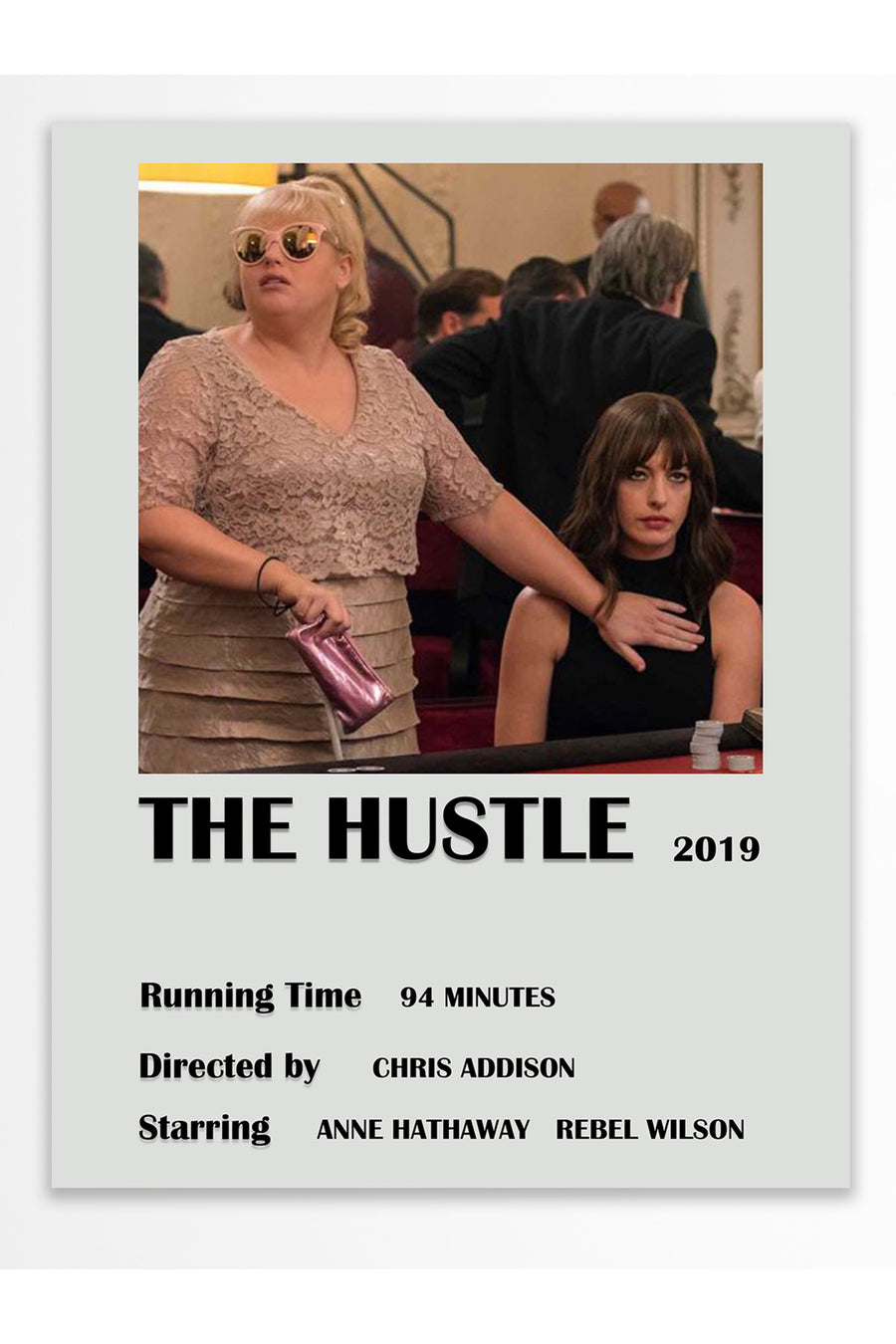 THE HUSTLE 2019 Film Çerçevesiz Poster
