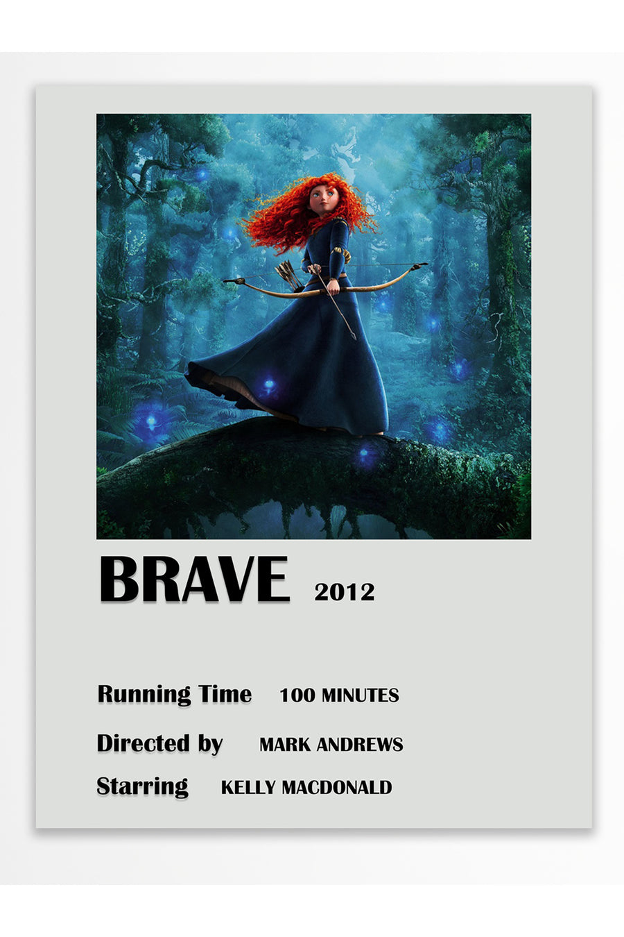 BRAVE 2012 Film Çerçevesiz Poster