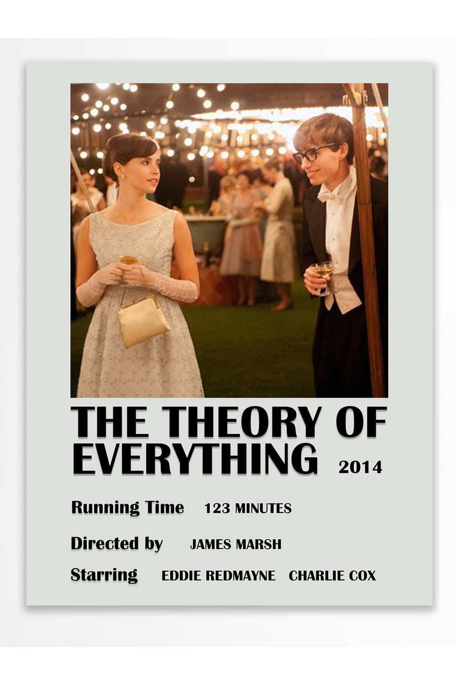 THE THEORY OF EVERYTHING Film Çerçevesiz Poster