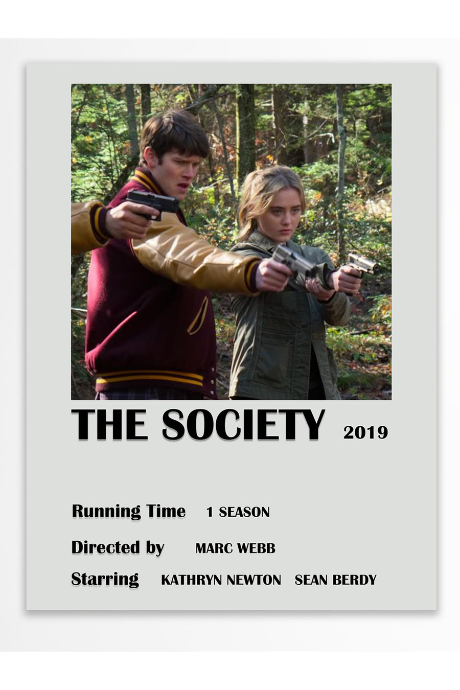 THE SOCIETY Film Çerçevesiz Poster