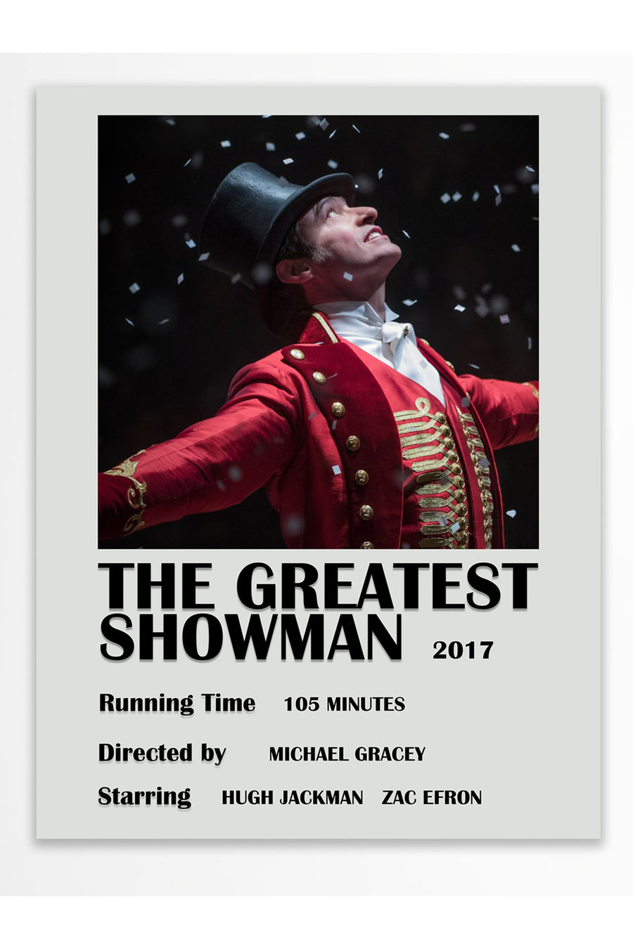 THE GREATEST SHOWMAN Film Çerçevesiz Poster