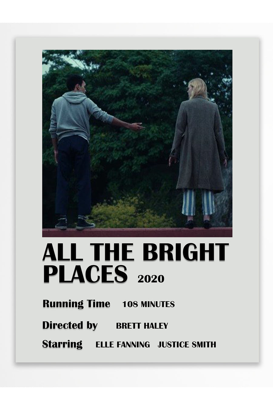 ALL THE BRIGHT PLACES Film Çerçevesiz Poster