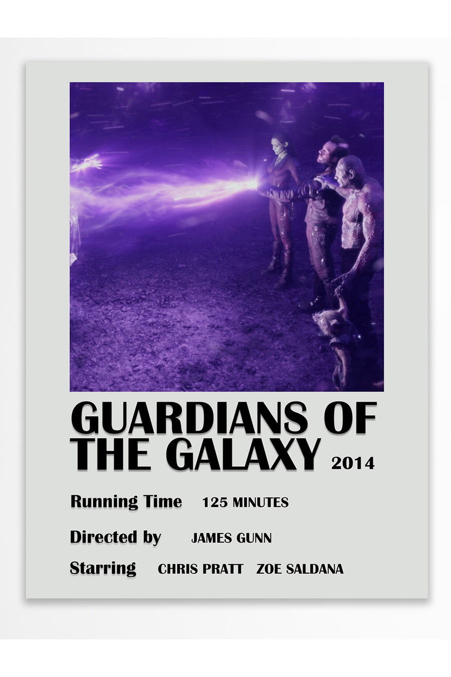GUARDIANS OF THE GALAXY 2014 Film Çerçevesiz Poster