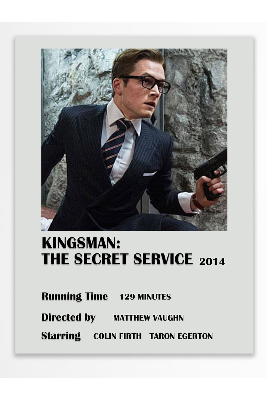 KINGSMAN: THE SECRET SERVICE 2014 Film Çerçevesiz Poster
