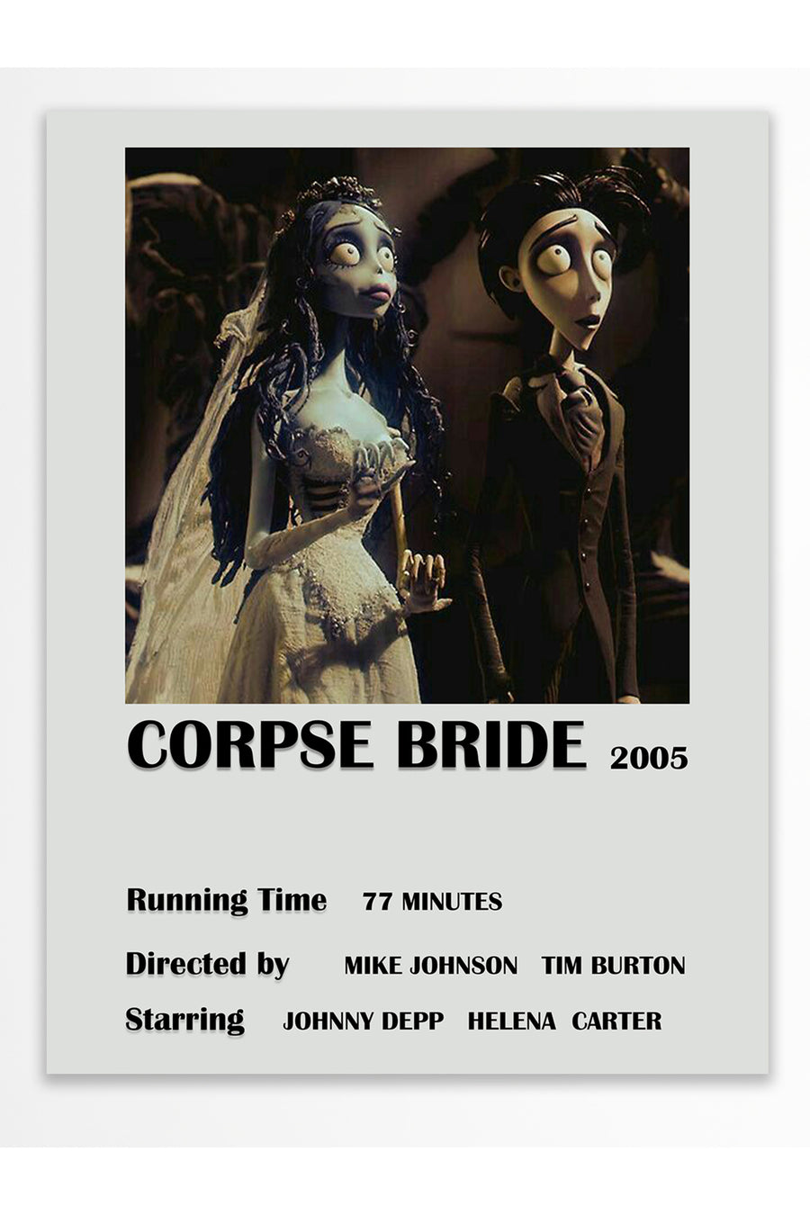 CORPSE BRIDE 2005 Film Çerçevesiz Poster