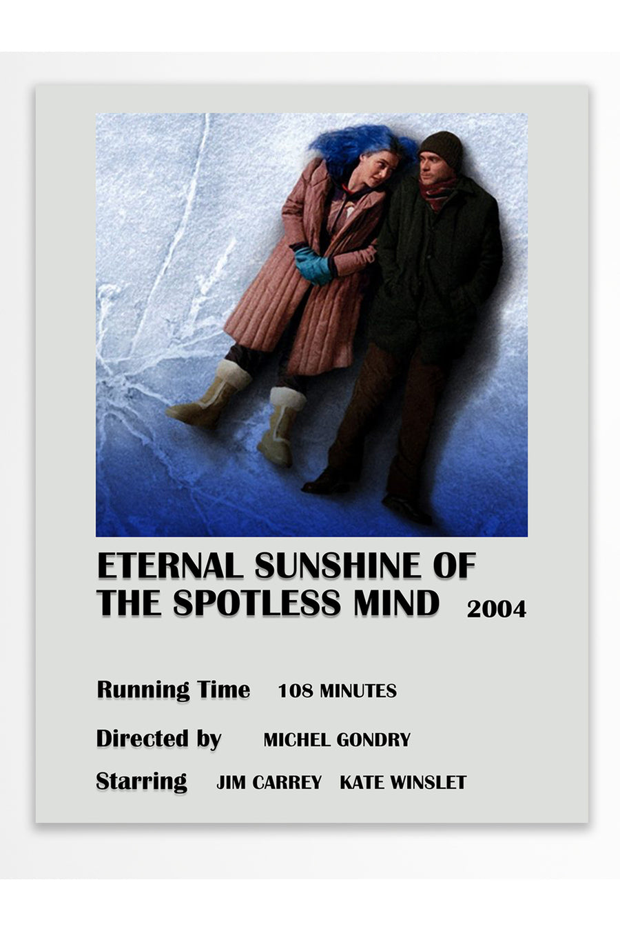 ETERNAL SUNSHINE OF THE SPOTLESS MIND 2004 Film Çerçevesiz Poster